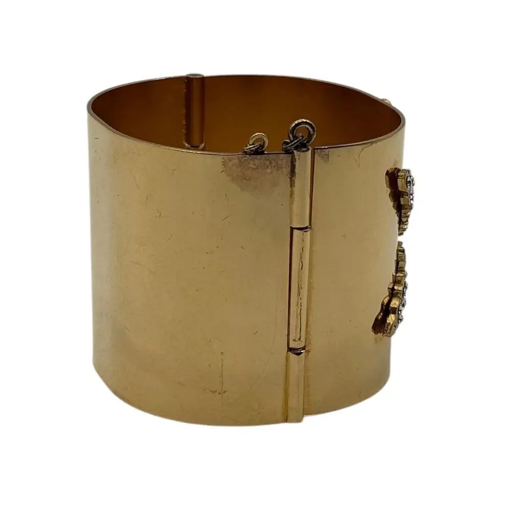 Chanel Snowflake Autumn 2001 Cuff Bangle Bracelet #2